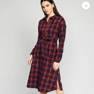 Flannel Shirt Dress